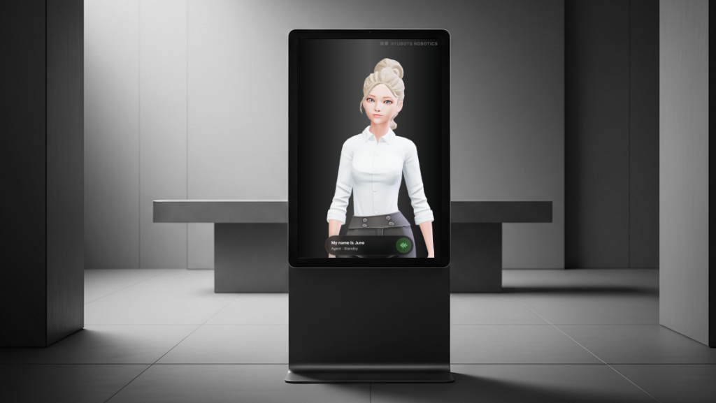 AI Digital Signage with an AI agent